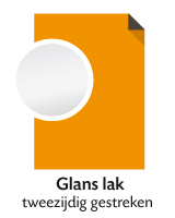 Tweezijdig glimmend afwerking 