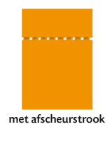 met afscheurstrook 